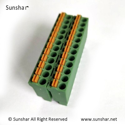 Screwless Plug in Terminal Blocks with Spring Cage Connector 94UL